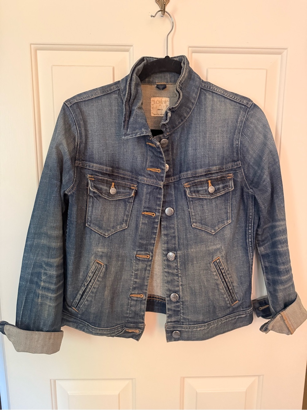 J. Crew Faded Blue Denim Jean Jacket